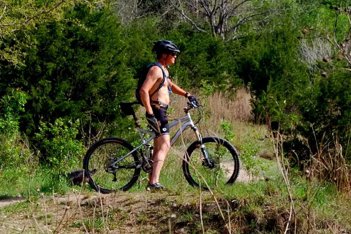 Barton Creek Greenbelt trail and limestone canyon near Austin